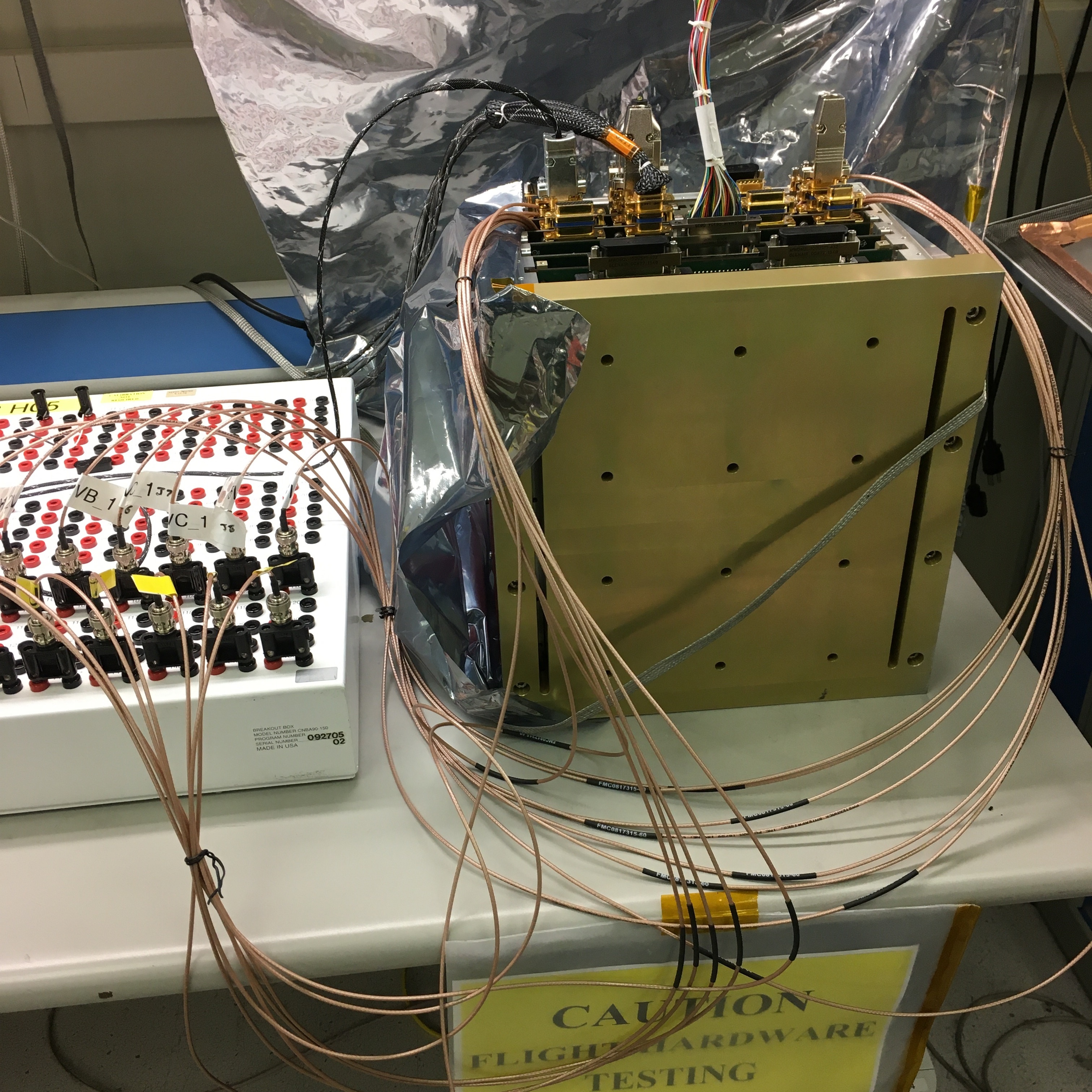 L'Ralph flight electronics box undergoing testing at Southwest Research Institute in San Antonio